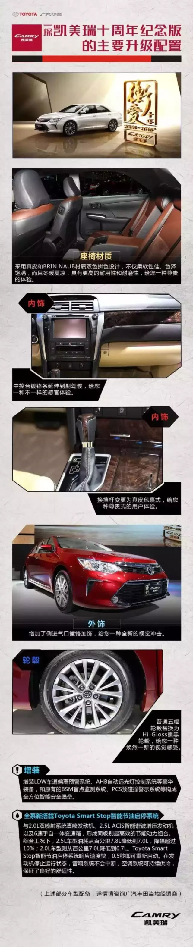 全新凱美瑞十周年紀念版榮耀上市,現(xiàn)接受預(yù)定！