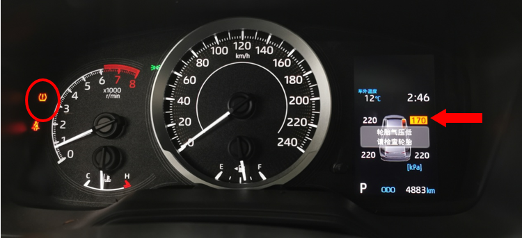 胎壓警告燈突然點(diǎn)亮，怎么辦？